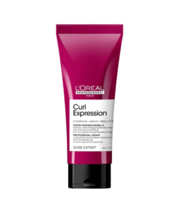 Crema sin enjuague de hidratación intensa para cabello con rulos